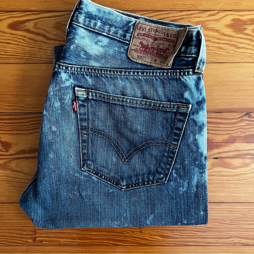 TOPMAN FINDS Vintage Bleached Jeans - Picture 2 of 6